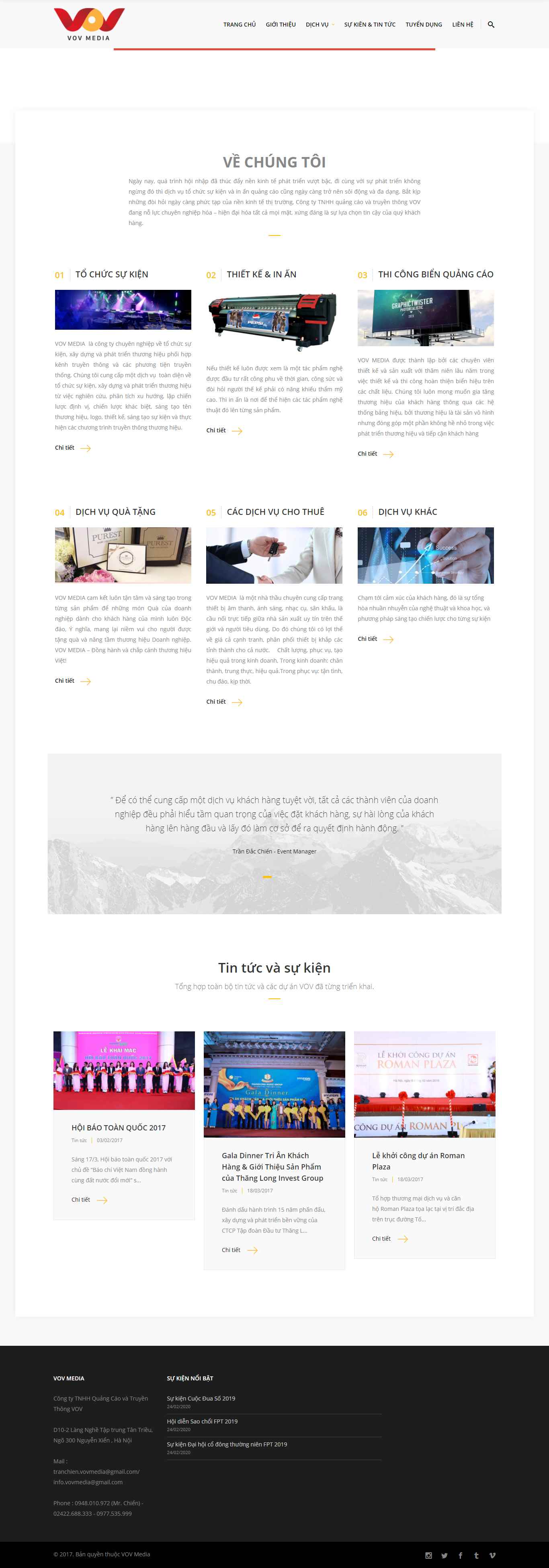 Thiết kế Website web vov - vovmediacomvn
