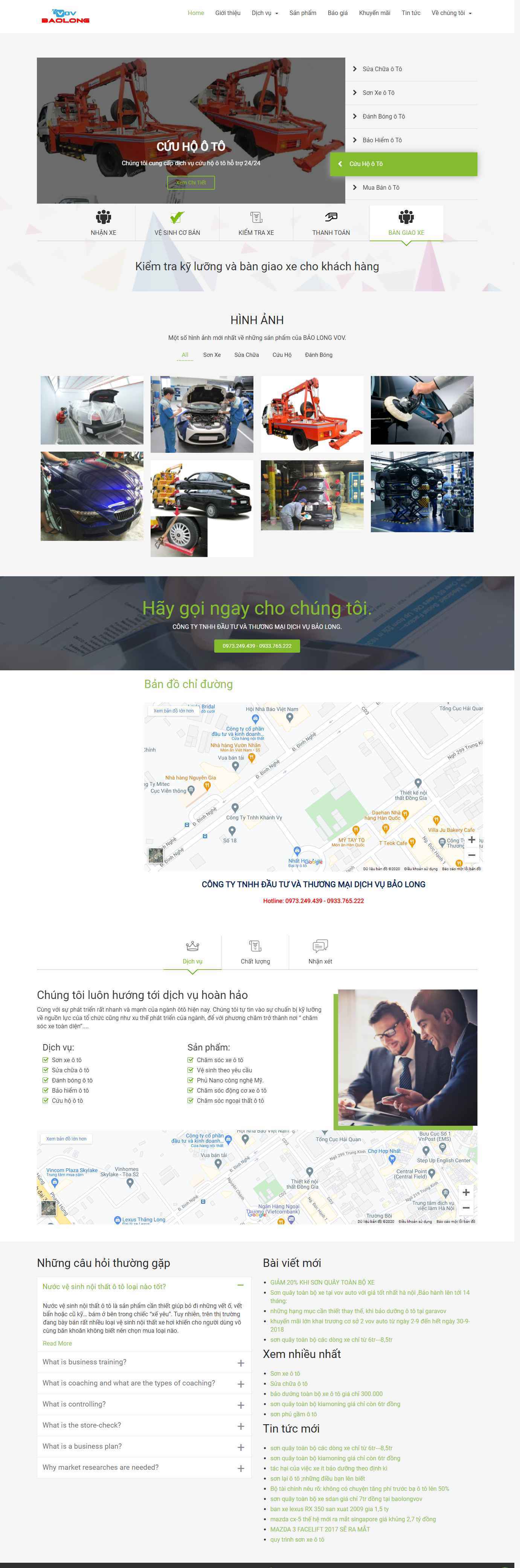 Thiết kế Website web vov - baolongvovcom