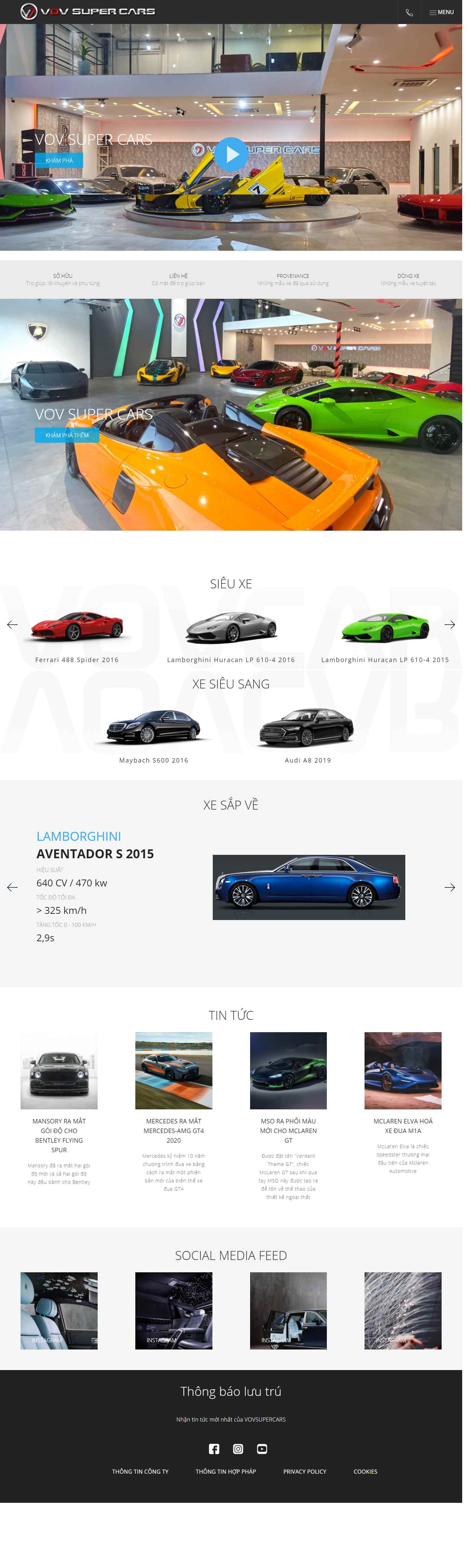Thiết kế Website web tiktok - vovsupercarsvn