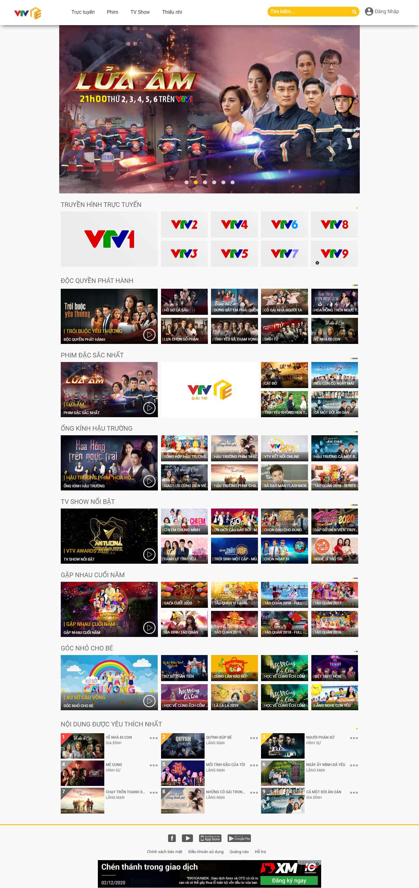 Thiết kế Website web tiktok - wwwvtvgiaitrivn