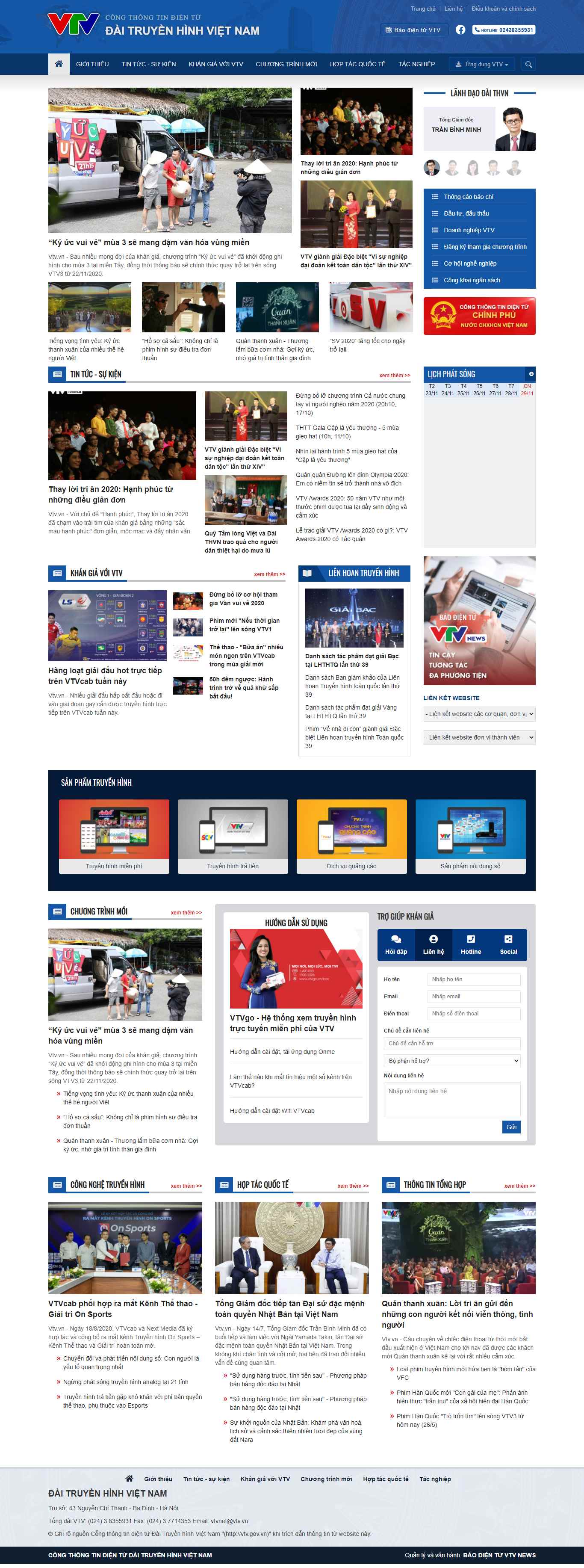 [nhandaovtv] Thiết kế Website vtv - vtvgovvn