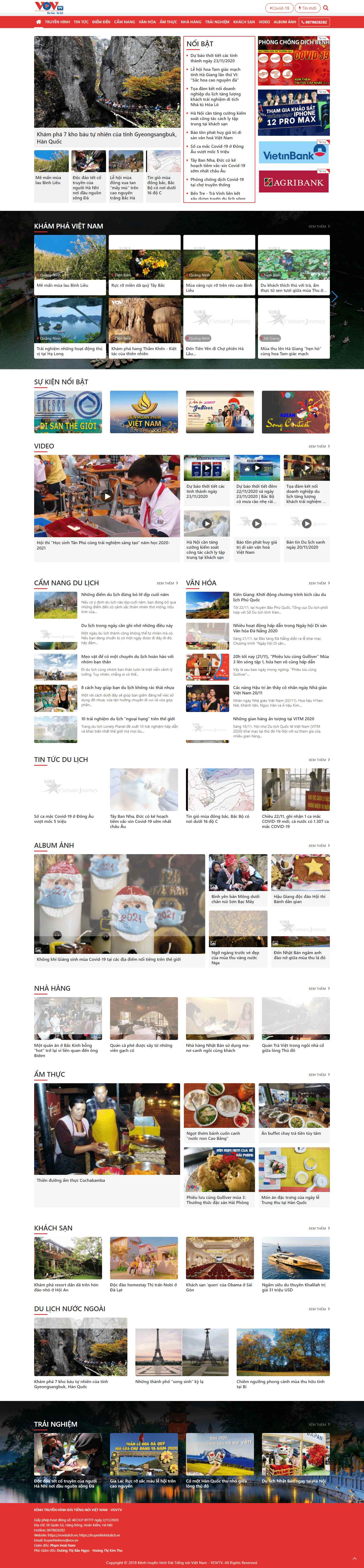 [nhandaovtv] Thiết kế Website vtv - truyenhinhdulichvn