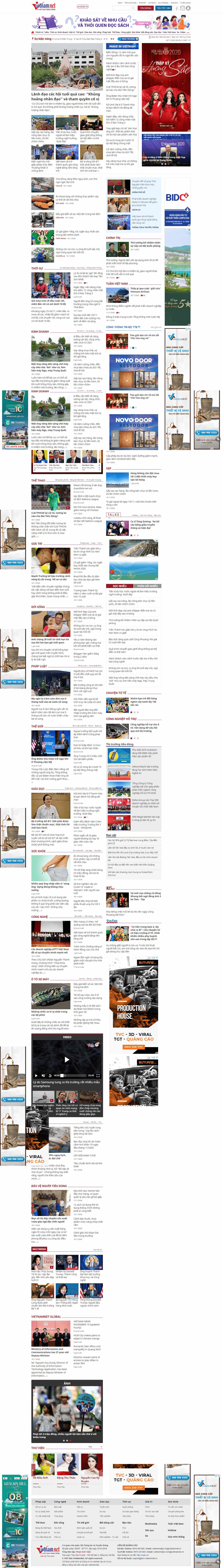 Thiết kế Website web 24h - vietnamnetvn