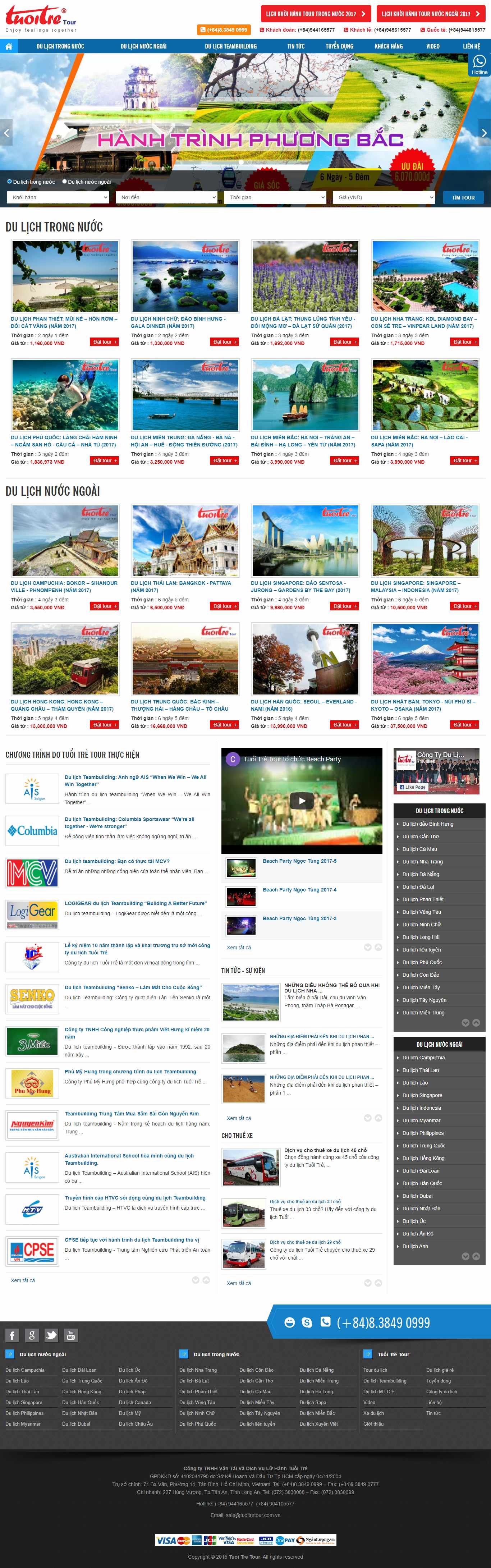 Thiết kế Website web tuoitre - tuoitretourcom