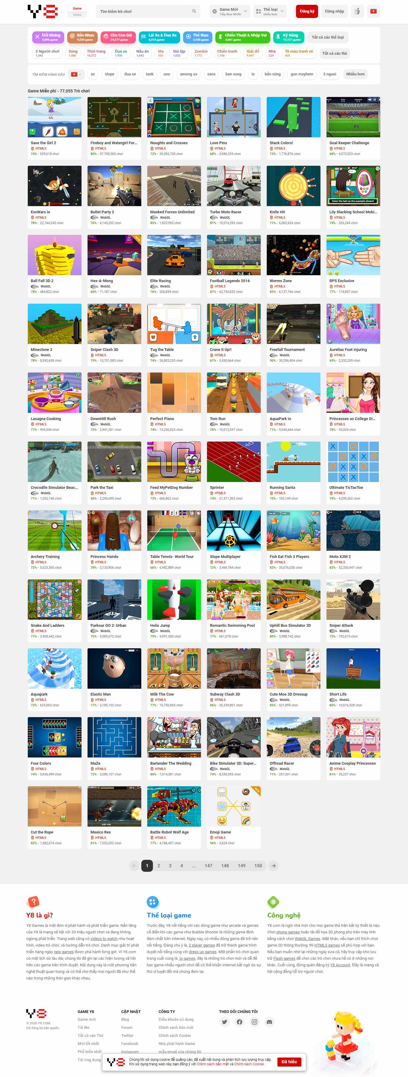 Thiết kế Website web chơi game - viy8com