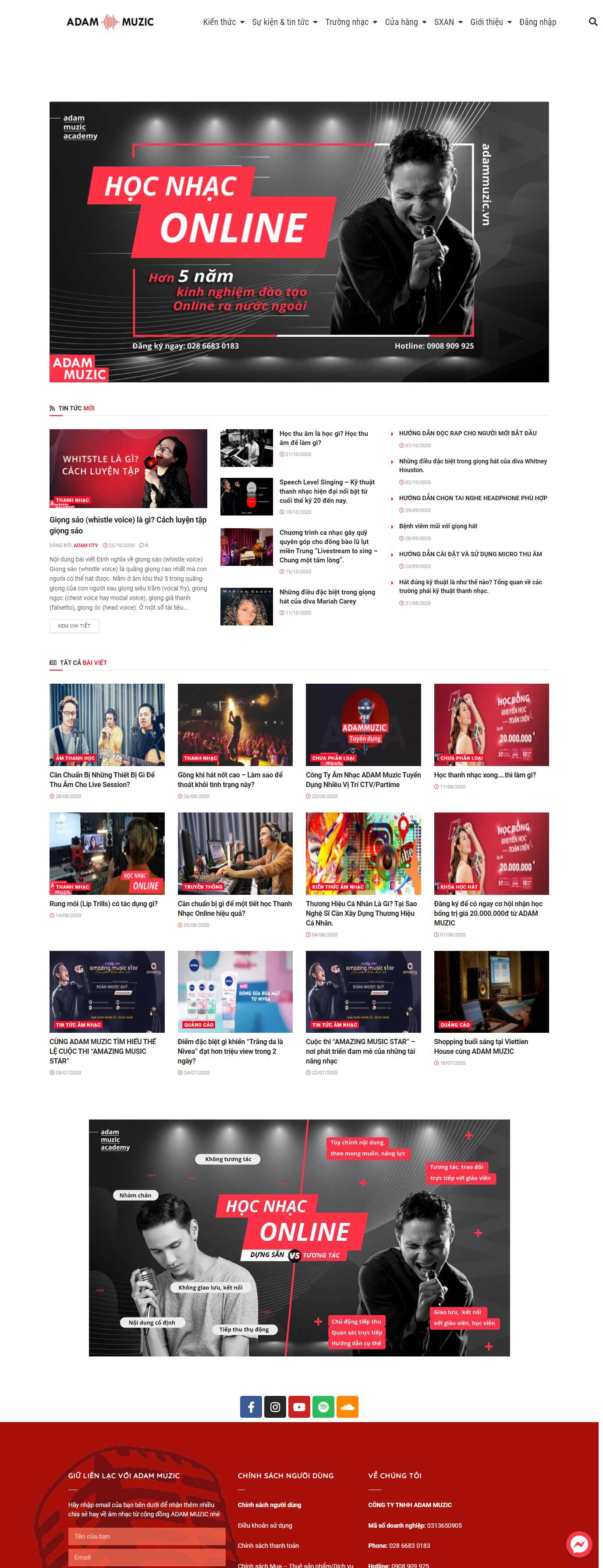 Thiết kế Website web giaidieu - adammuzicvn