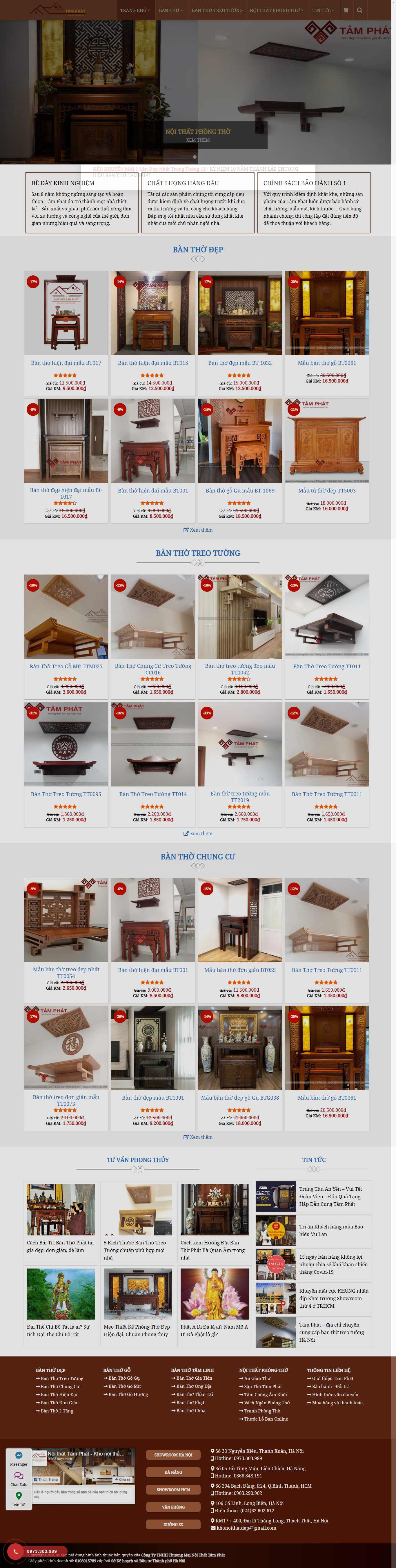 Thiết kế Website web tamphat - khonoithatdepcom