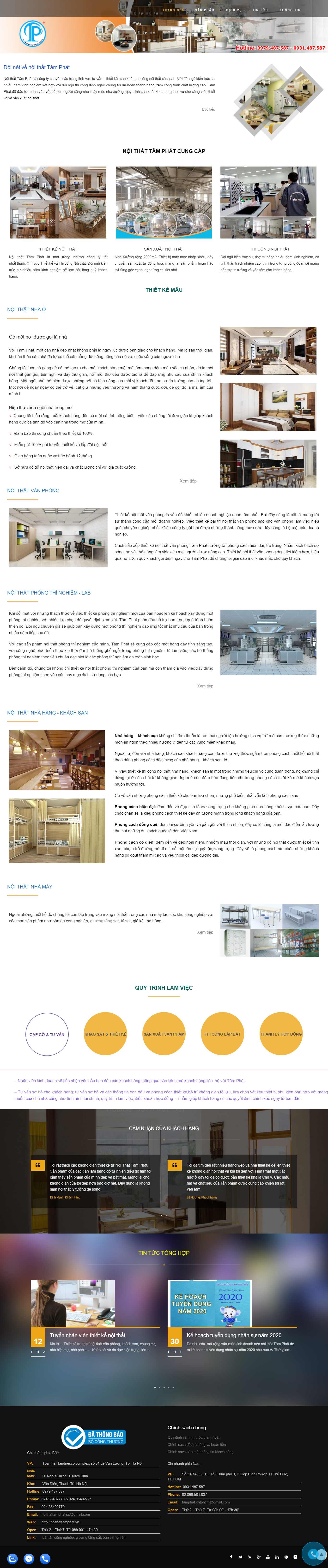 Thiết kế Website web tamphat - noithattamphatvn