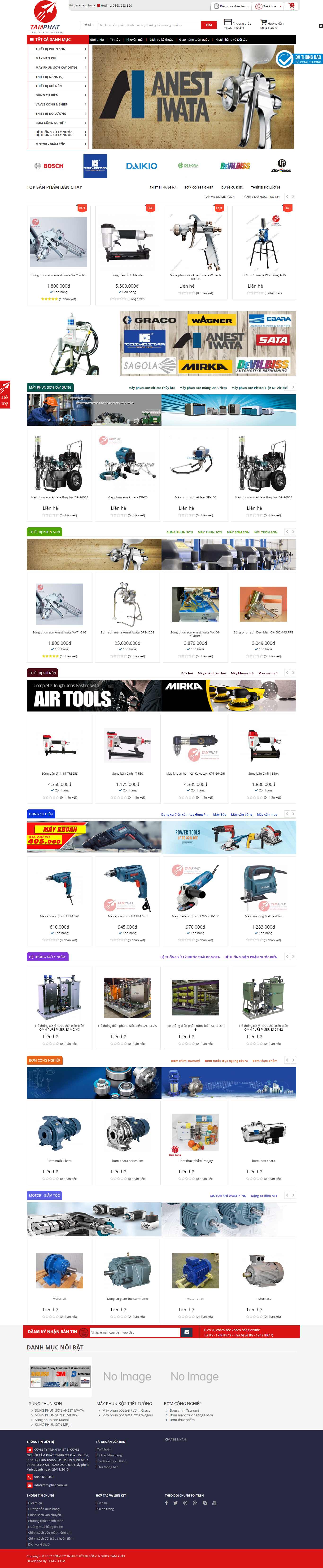 Thiết kế Website web tamphat - tam-phatcomvn