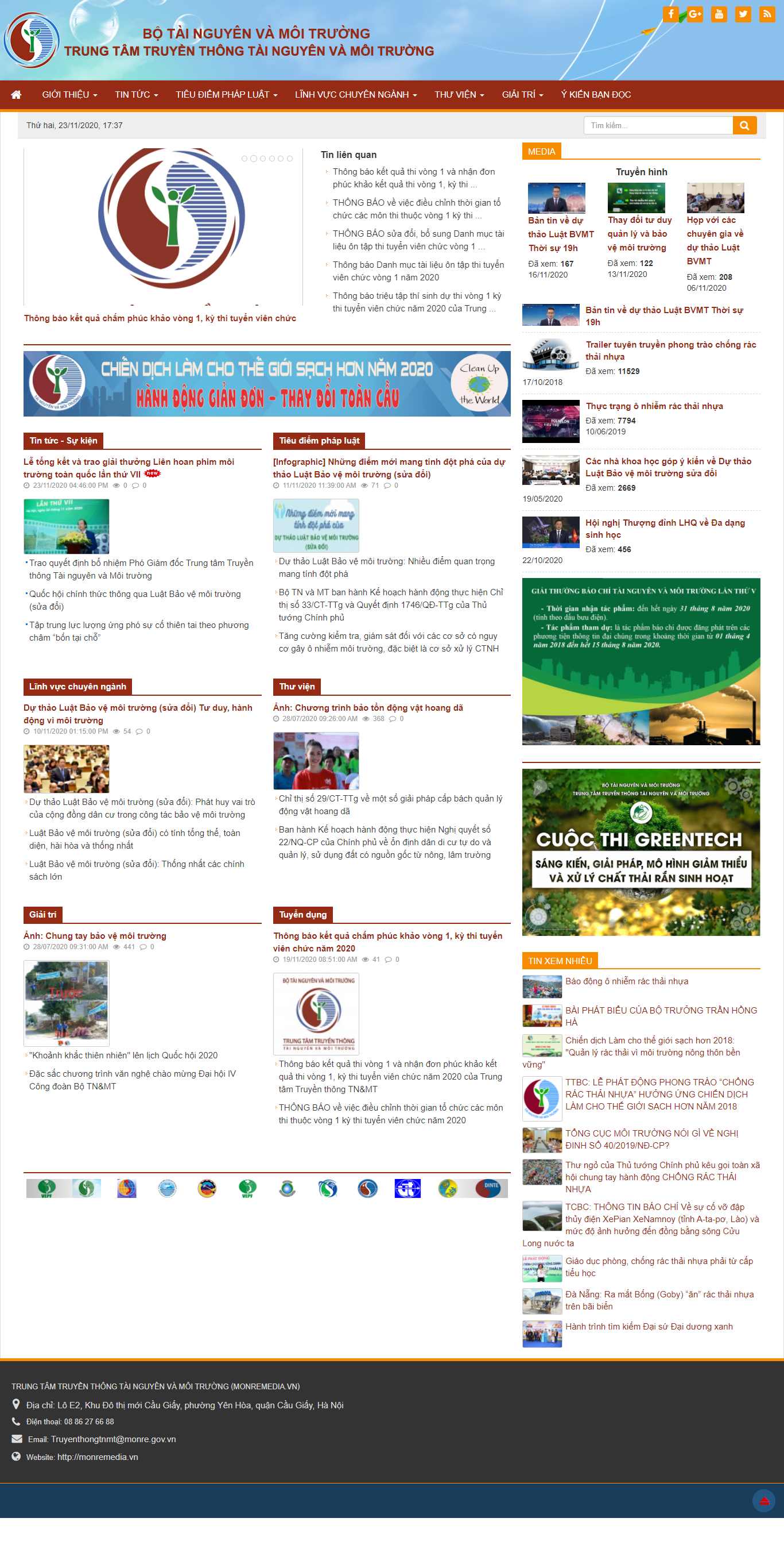 Thiết kế Website web dantri - monremediavn