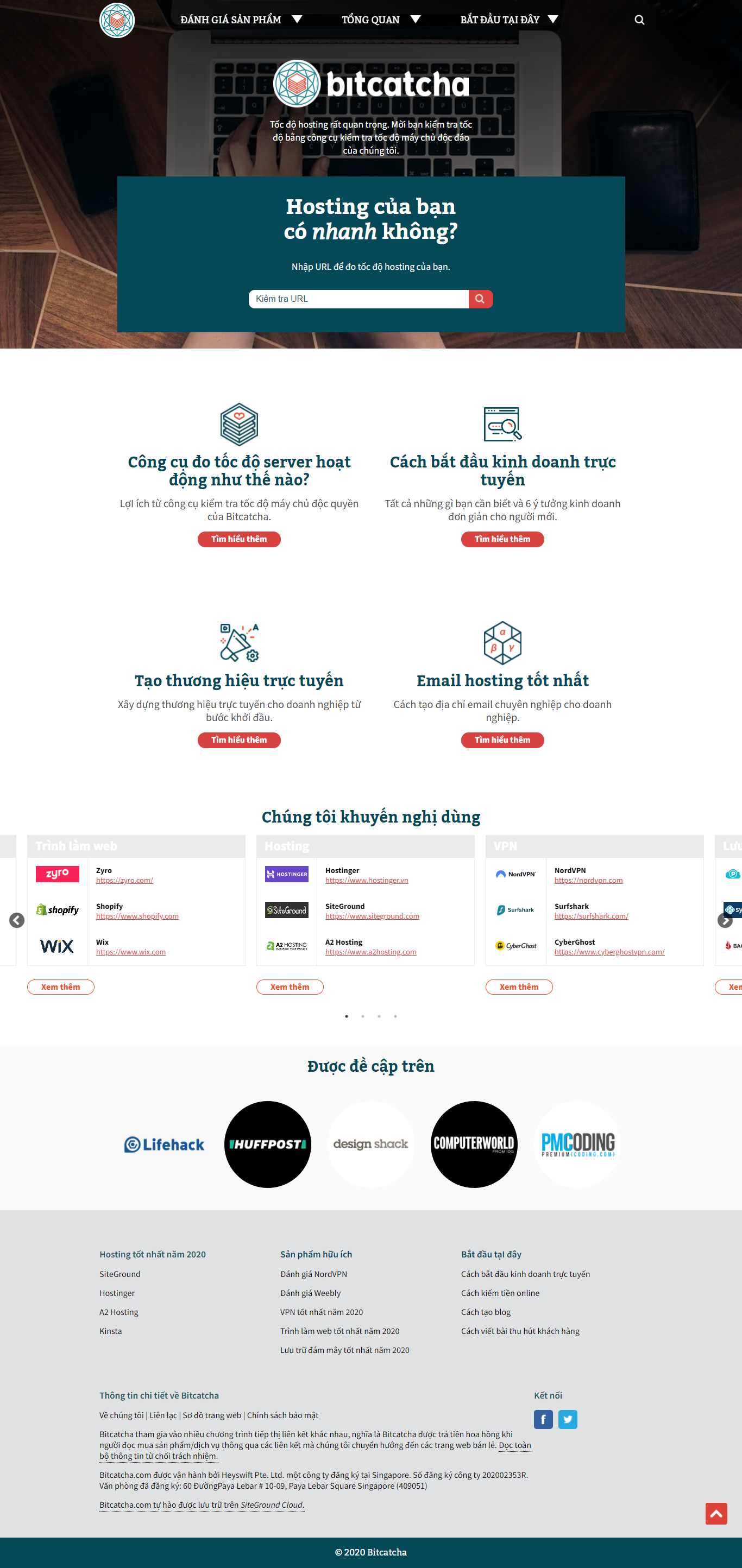 Thiết kế Website web hostinger - wwwbitcatchavn