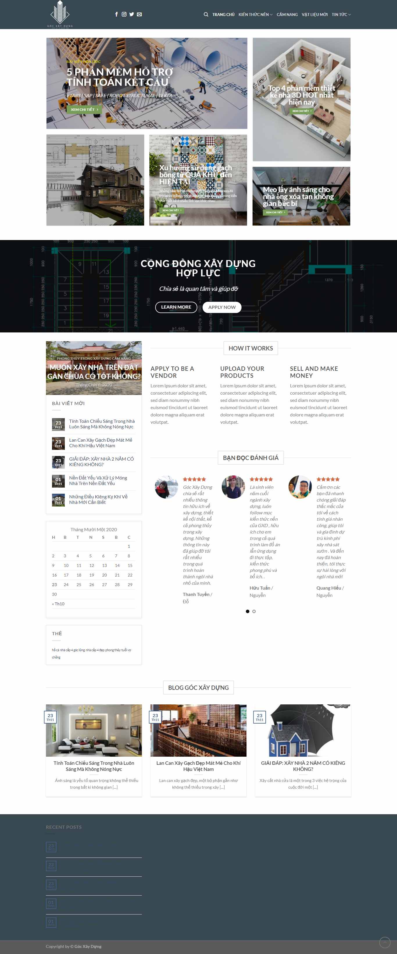 Thiết kế Website Web sản xuất gạch men - gocxaydunghopluccorpvn