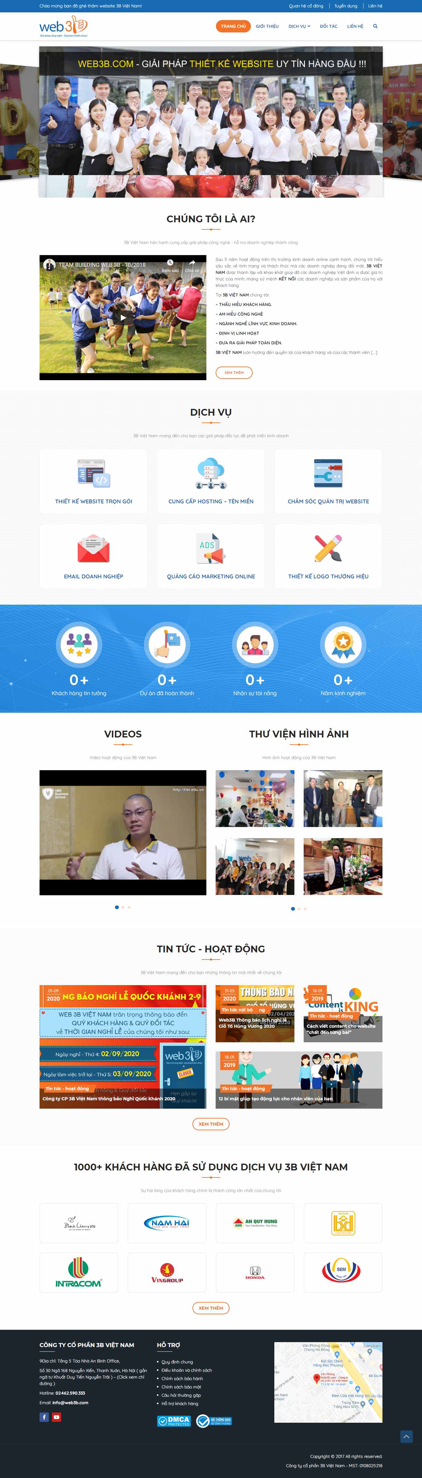Thiết kế Website web 3bvietnam - 3bvietnamcom