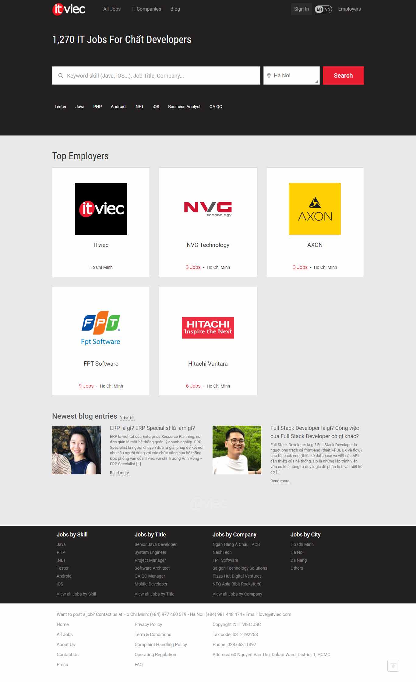 Thiết kế Website web 3bvietnam - itvieccom
