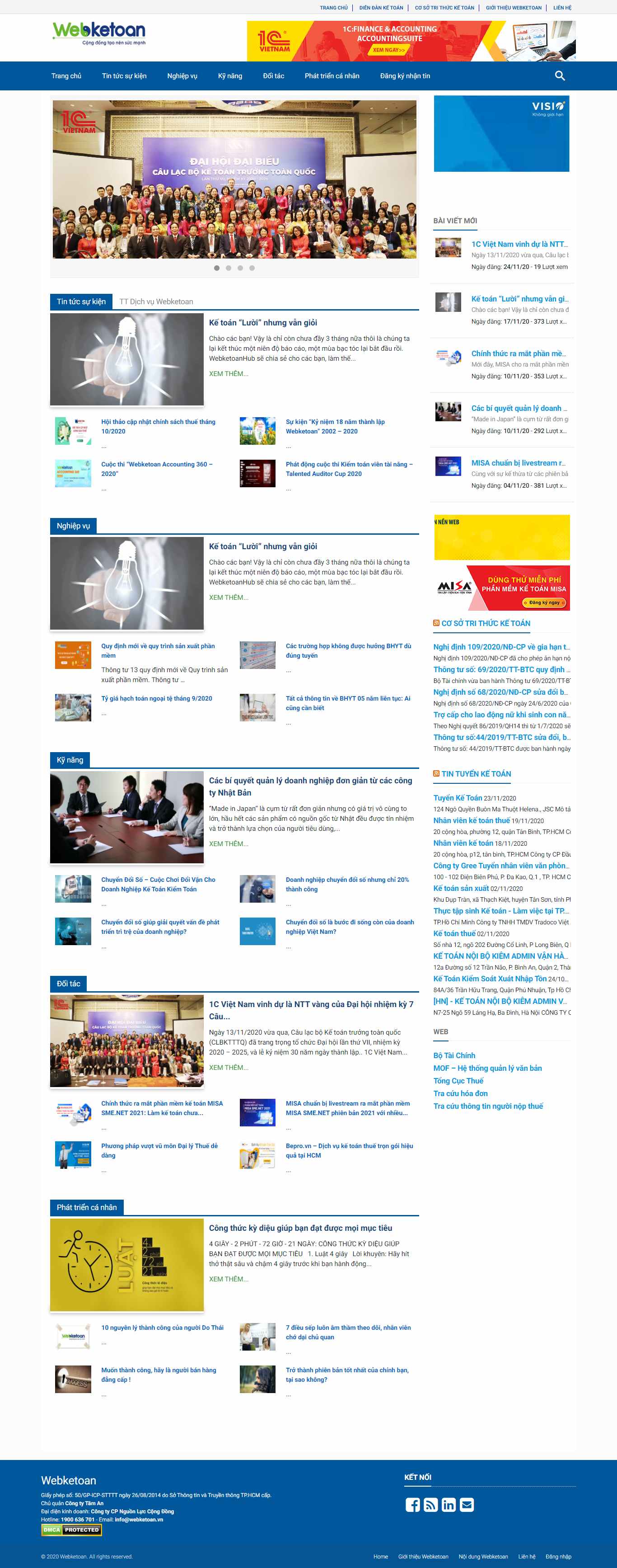 Thiết kế Website web kế toán - wwwwebketoanvn