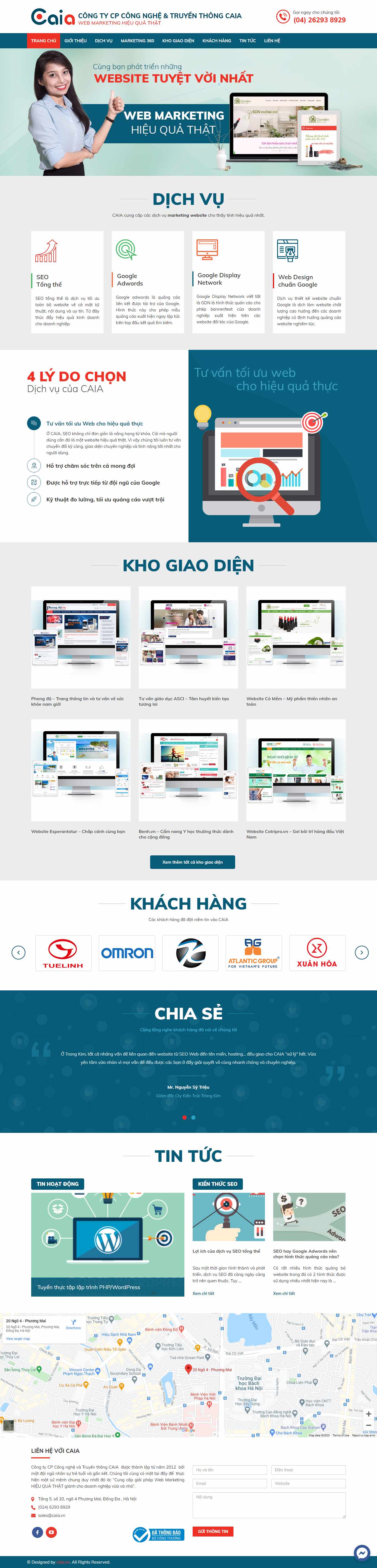Thiết kế Website web caia - caiavn