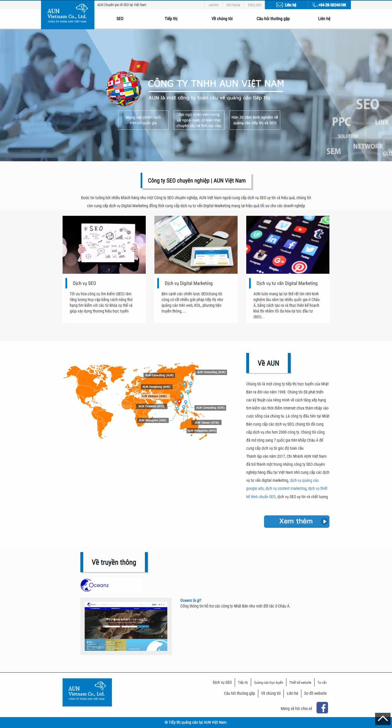 Thiết kế Website web vifonic - aun-vietnamcomvn