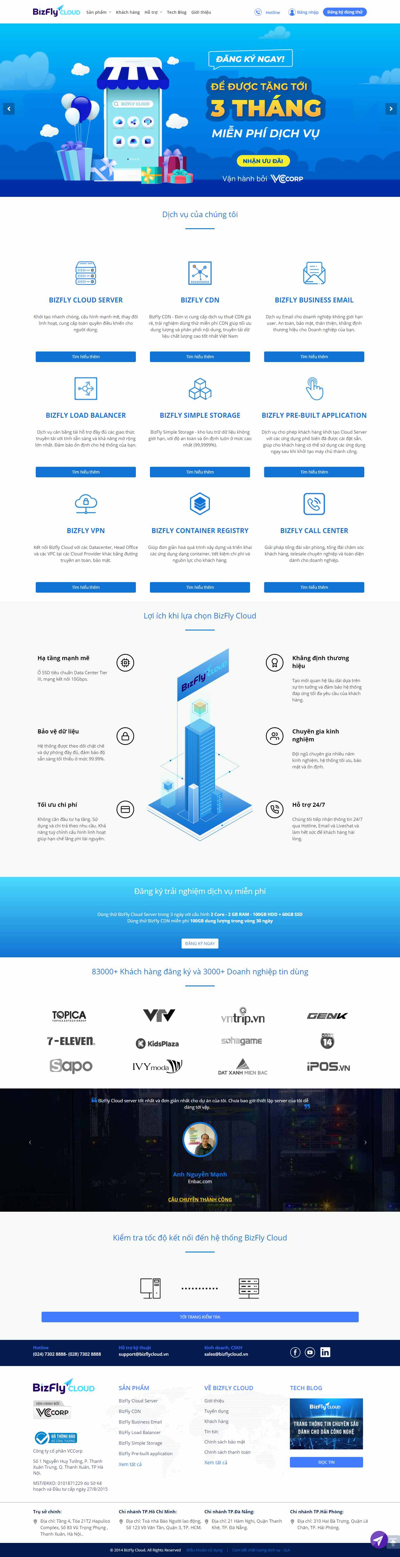 Thiết kế Website web bizfly - bizflycloudvn