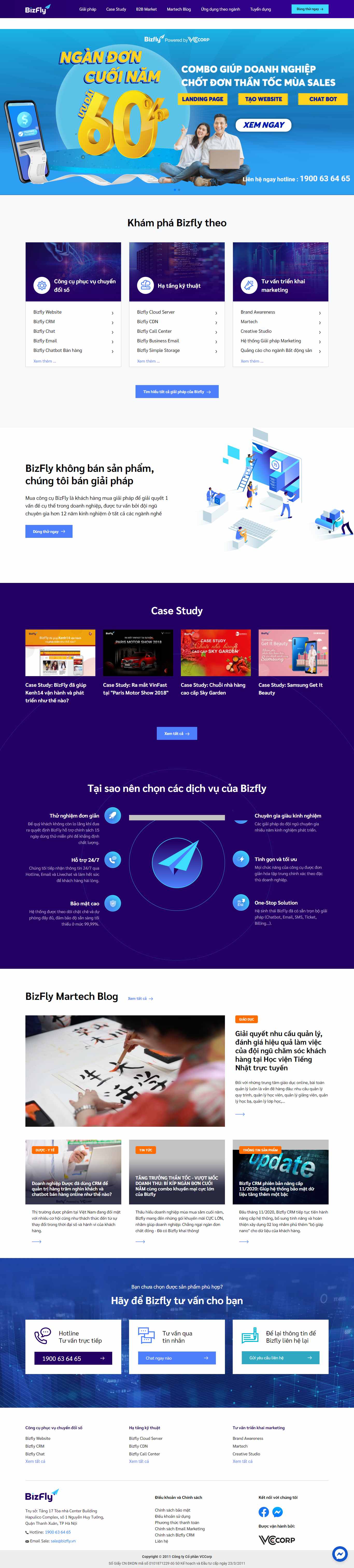 Thiết kế Website web bizfly - bizflyvn