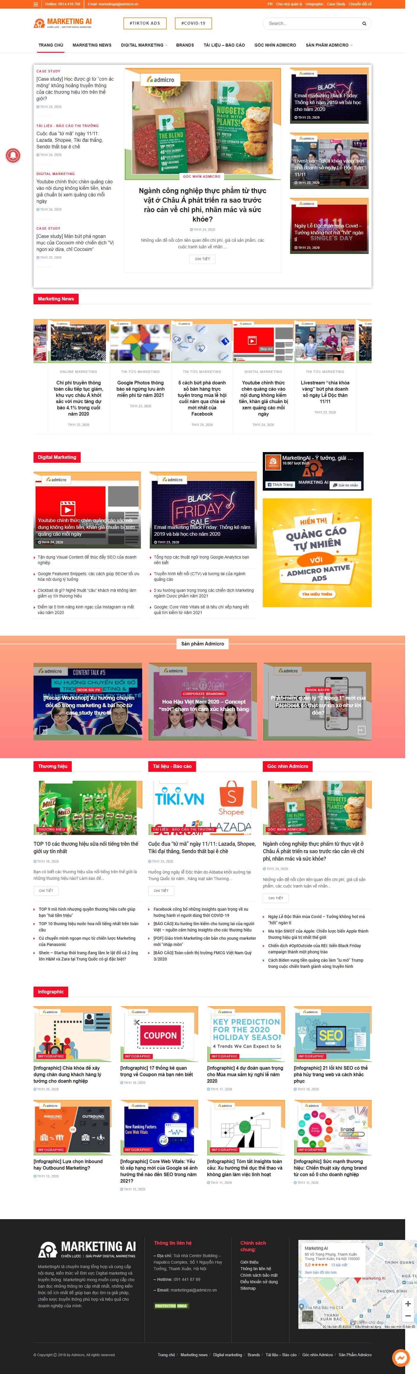 Thiết kế Website web bizfly - marketingaiadmicrovn