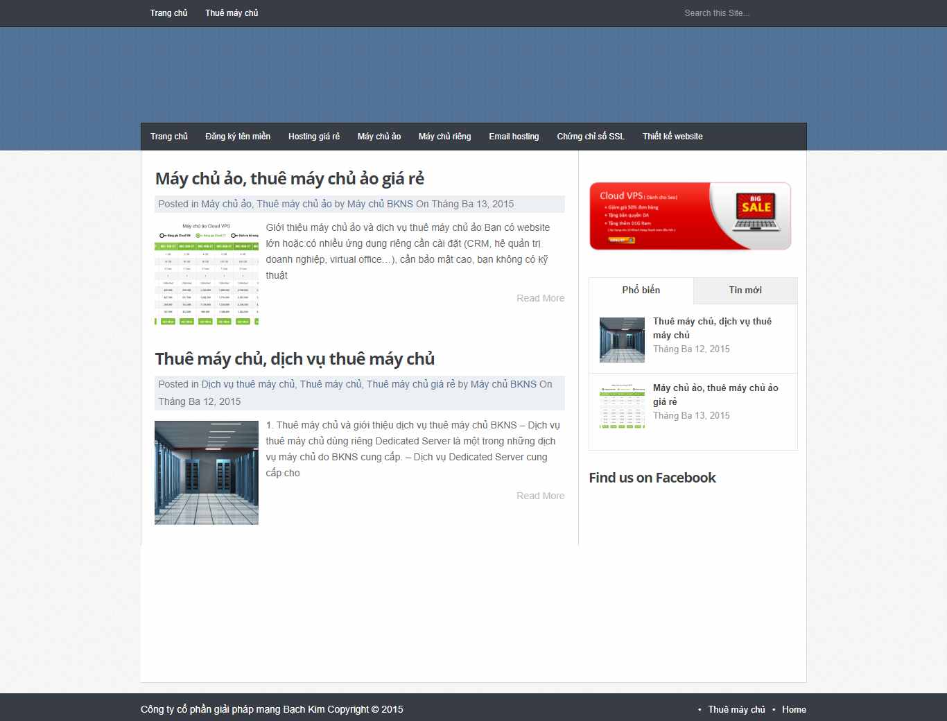 Thiết kế Website web bkns - maychubknscom
