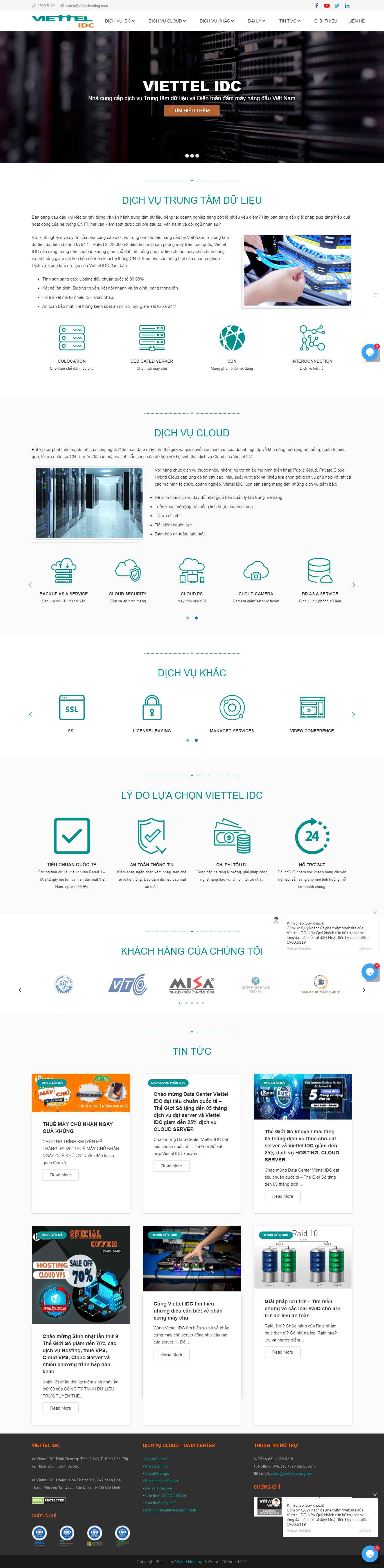 Thiết kế Website web bkns - viettelhostingcom
