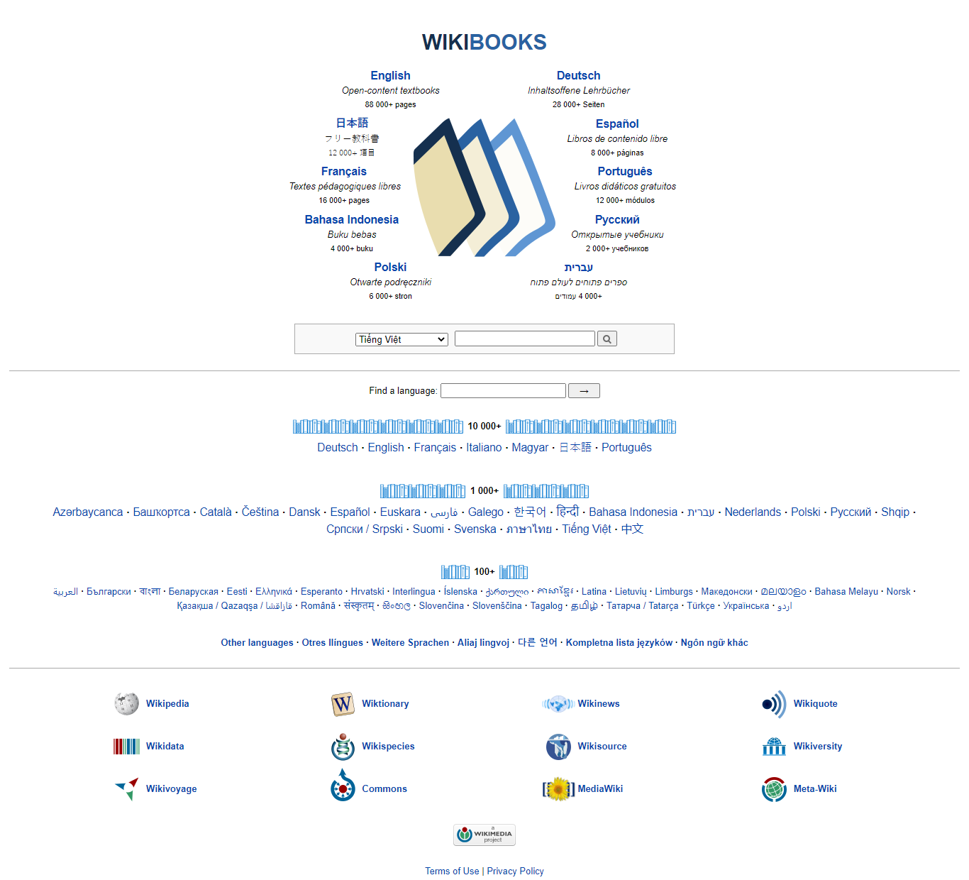 Thiết kế Website web wiki - wwwwikibooksorg