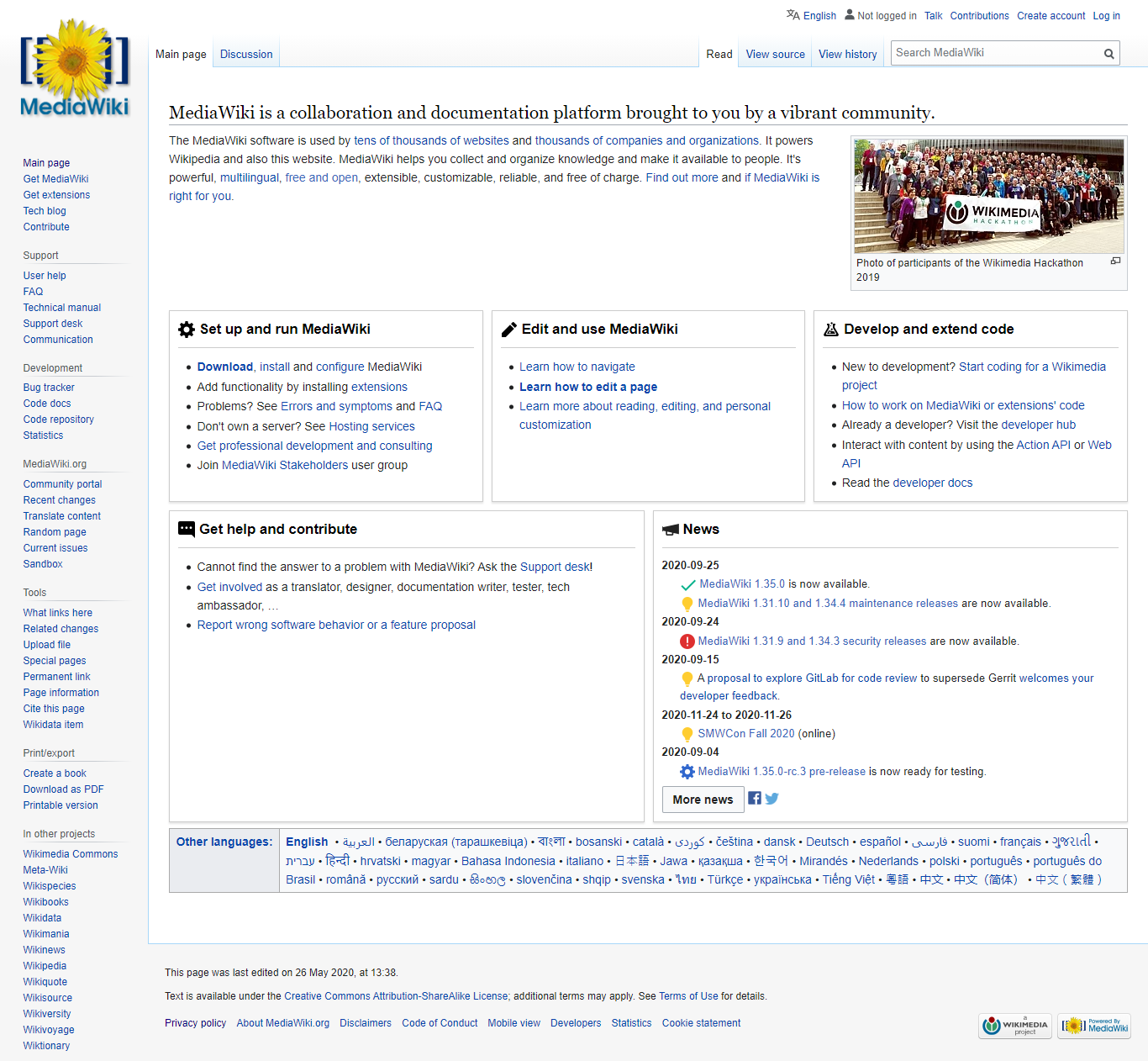 Thiết kế Website web wiki - wwwmediawikiorg