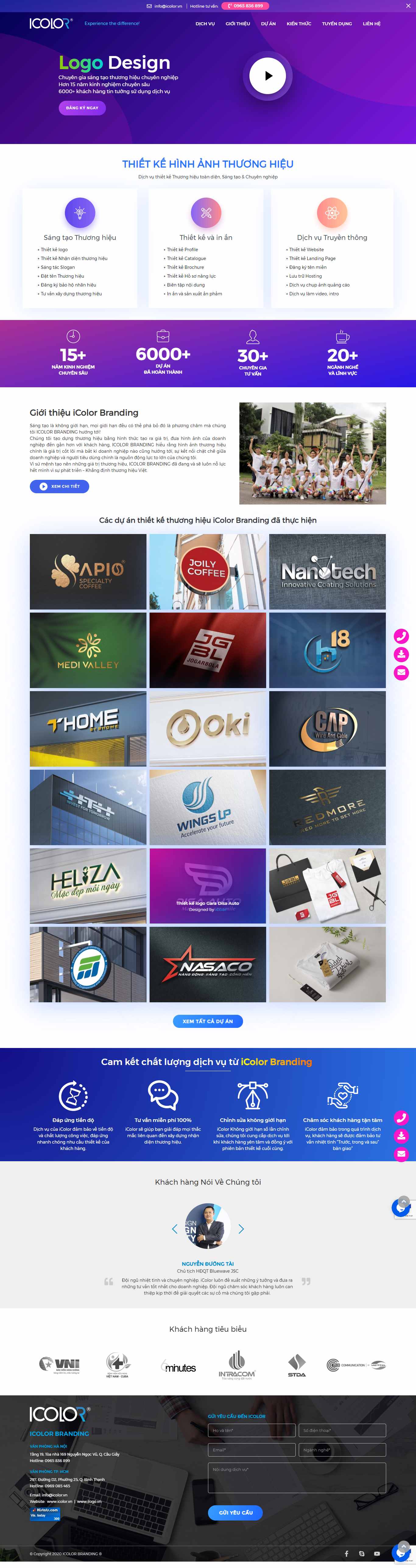 Thiết kế Website web icolor - icolorvn
