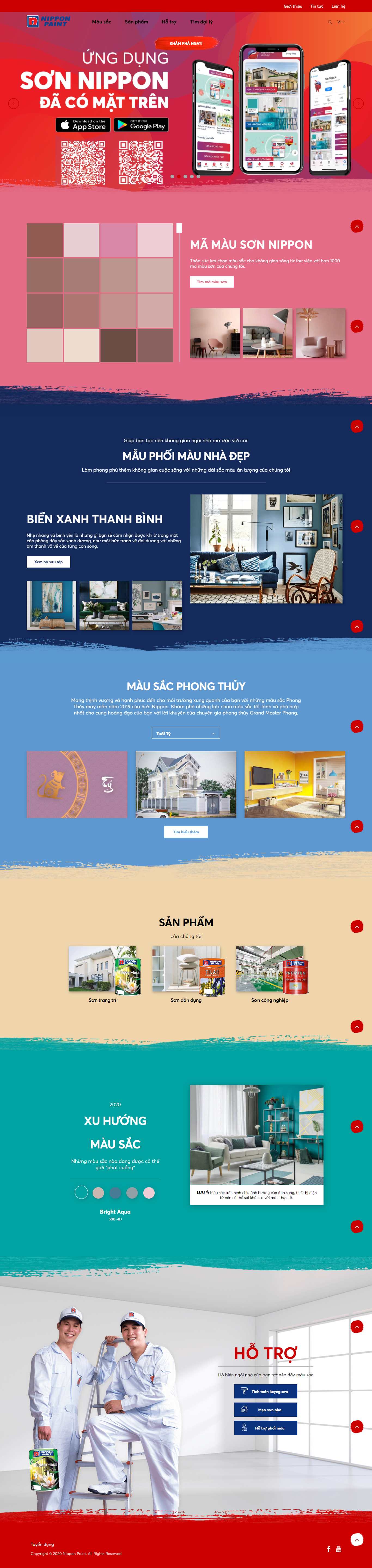 Thiết kế Website web icolor - nipponpaintcomvn
