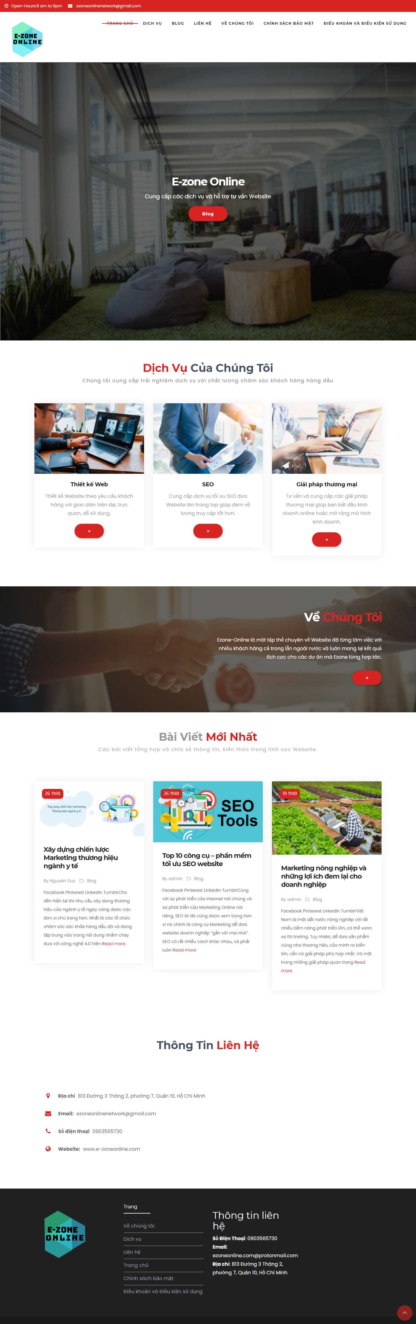 Thiết kế Website webico - wwwe-zoneonlinecom
