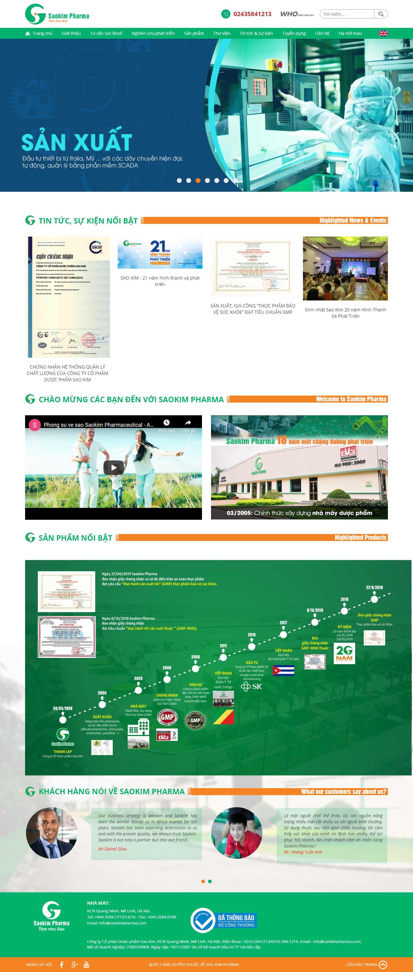Thiết kế Website web saokim - saokimpharmacom