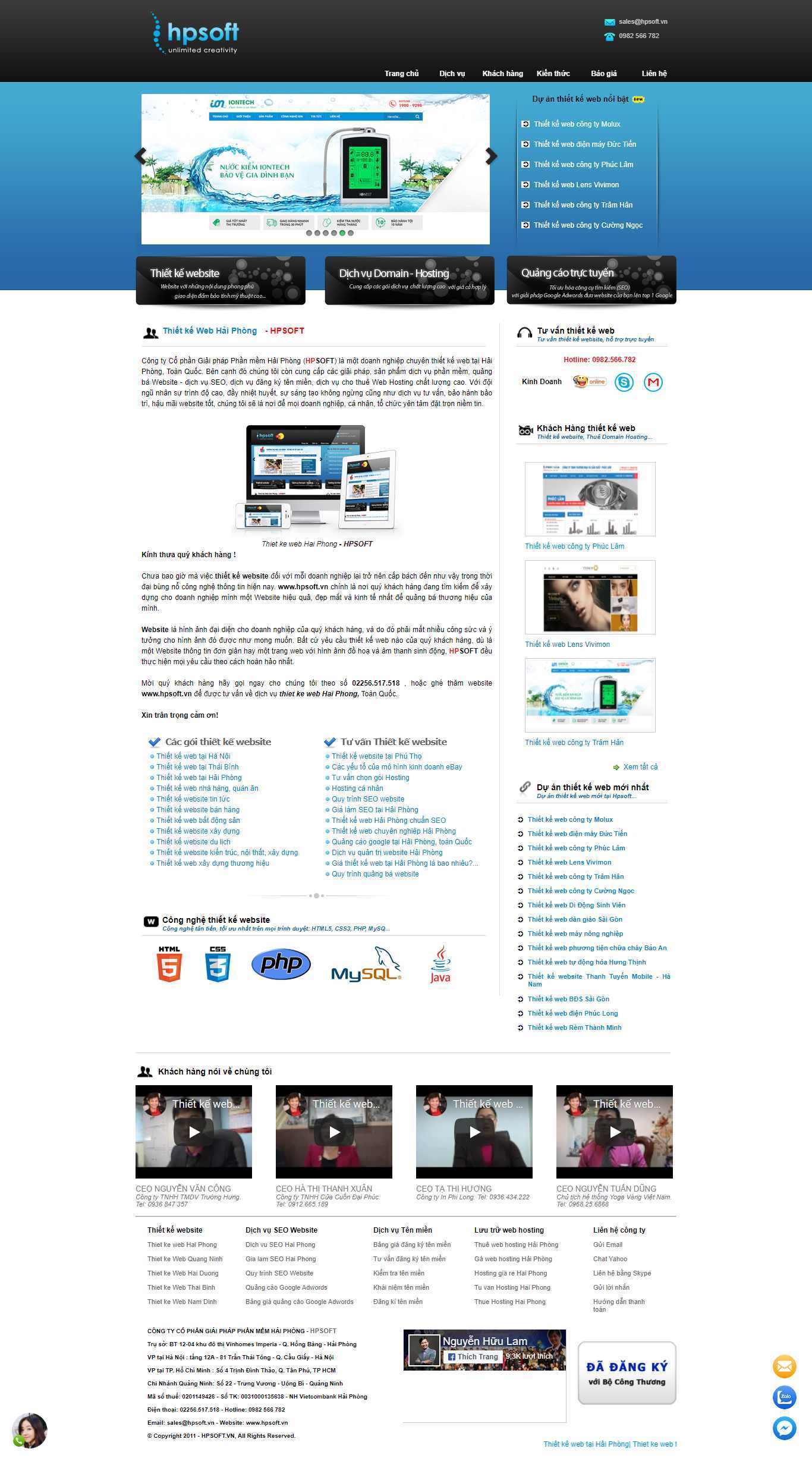 Thiết kế Website web hpsoft - hpsoftvn
