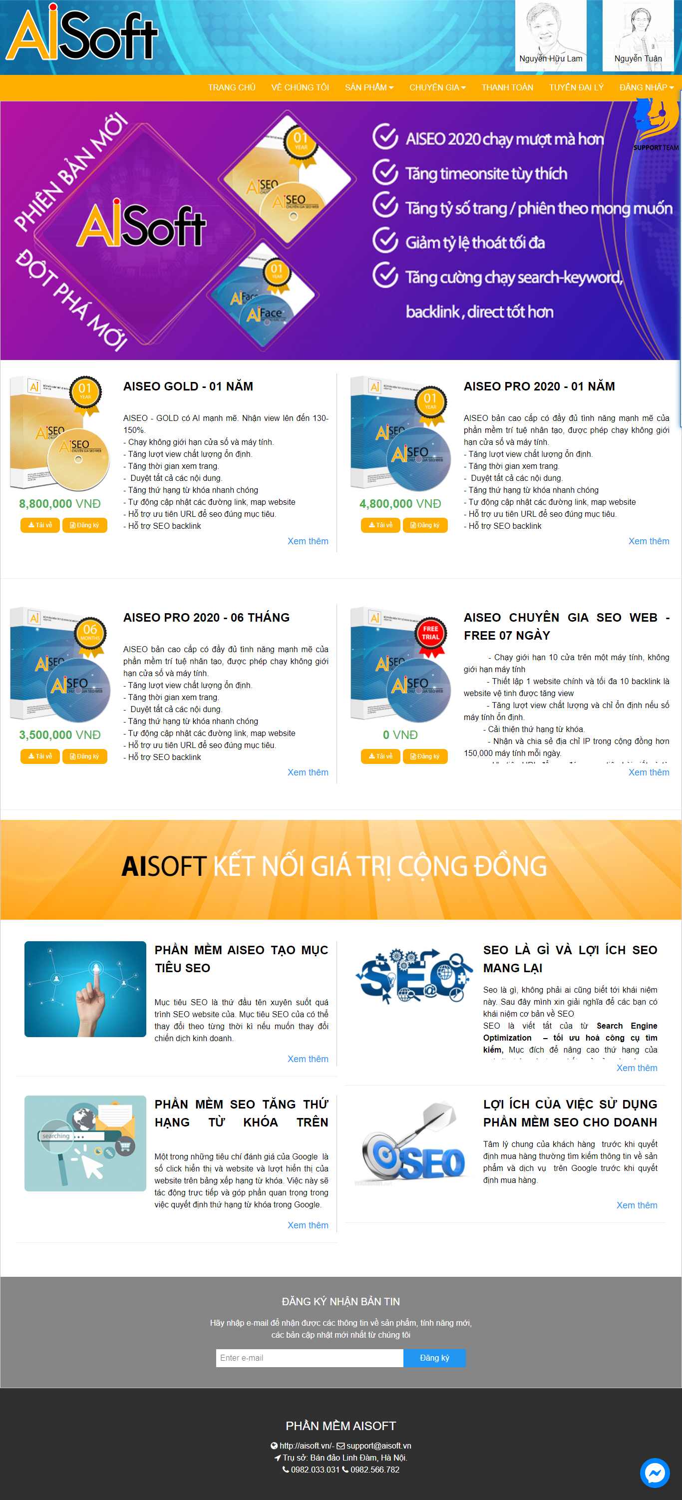 Thiết kế Website web hpsoft - aisoftvn