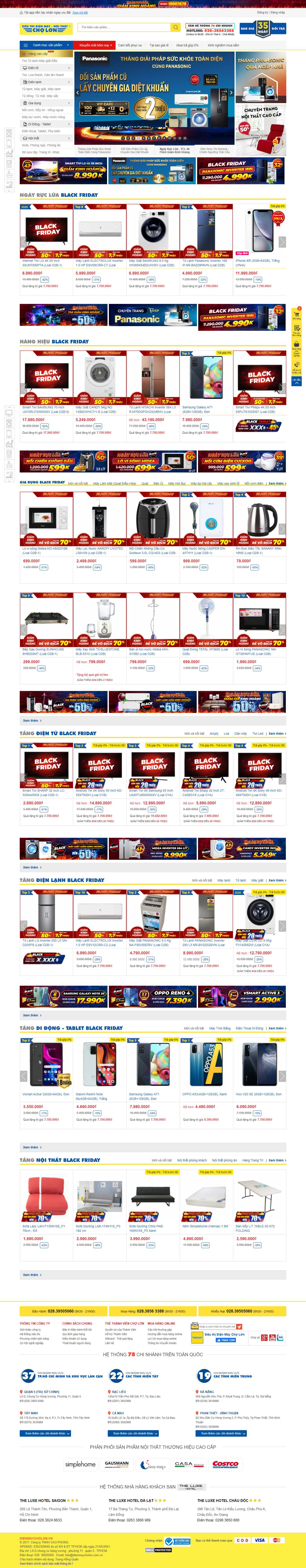 Thiết kế Website Web bán máy giặt - dienmaycholonvn