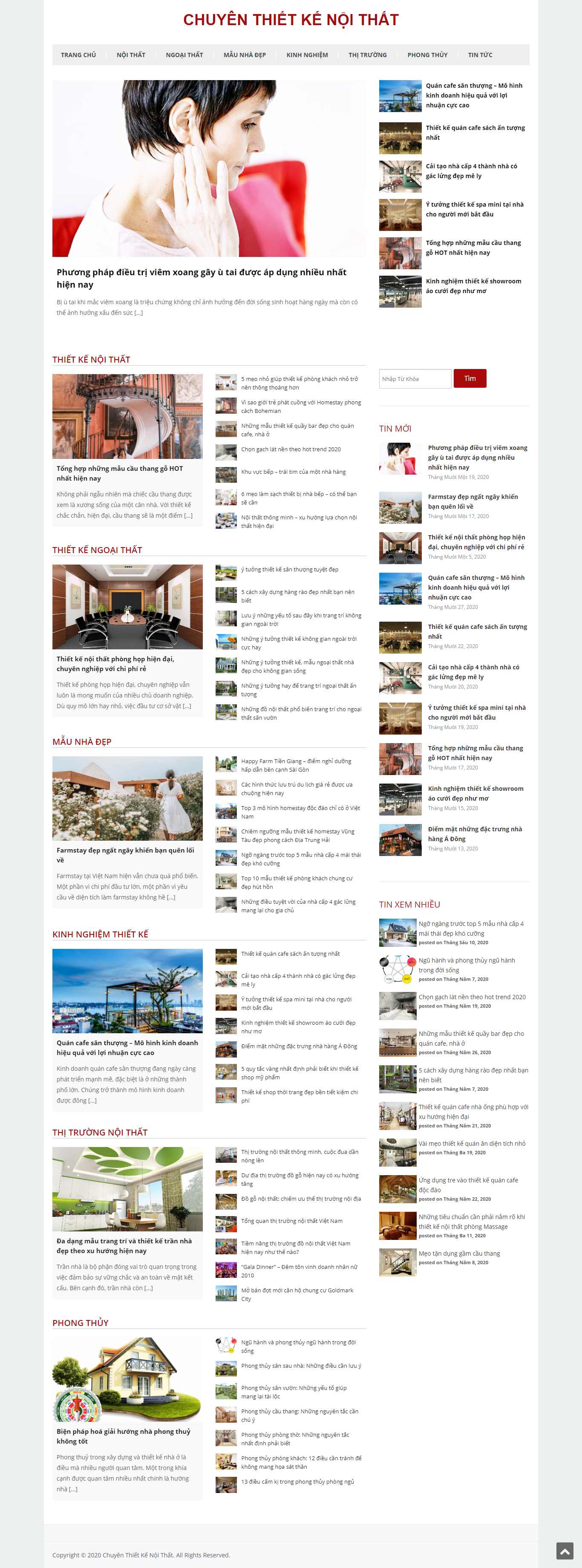 Thiết kế Website web thiết kế ngoại thất - viethangroupvn