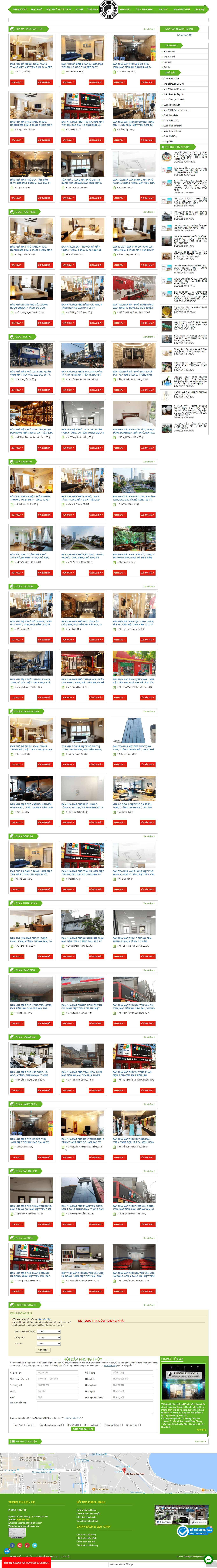 Thiết kế Website Web bán nhà mặt phố - wwwnhamatphotop