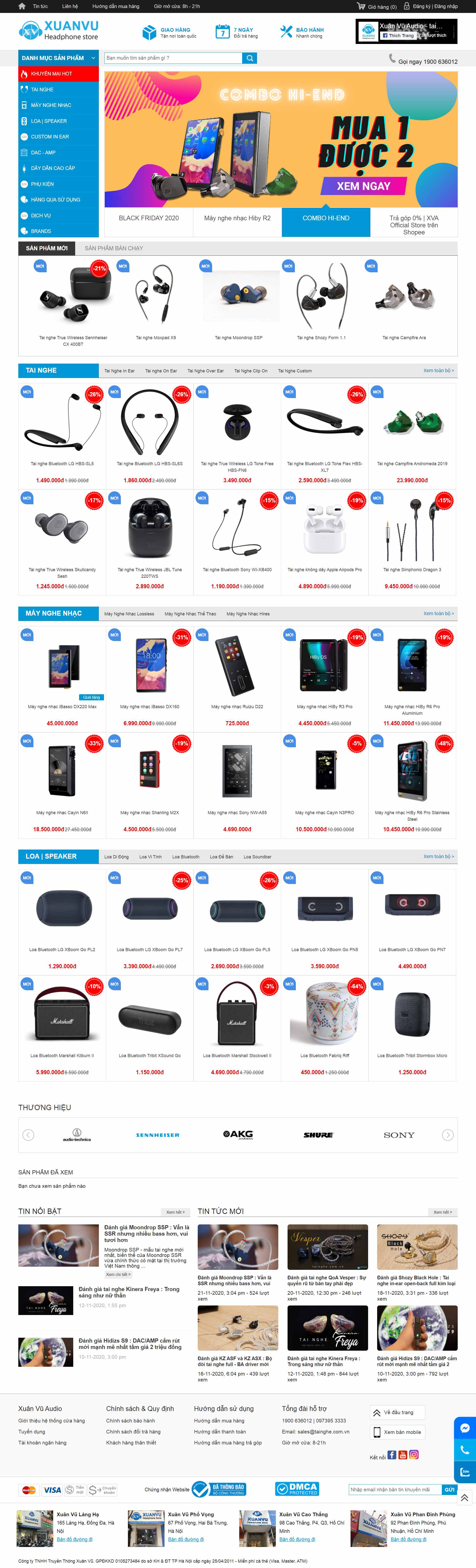 [cellphones] Thiết kế Website Web bán tai nghe - tainghecomvn