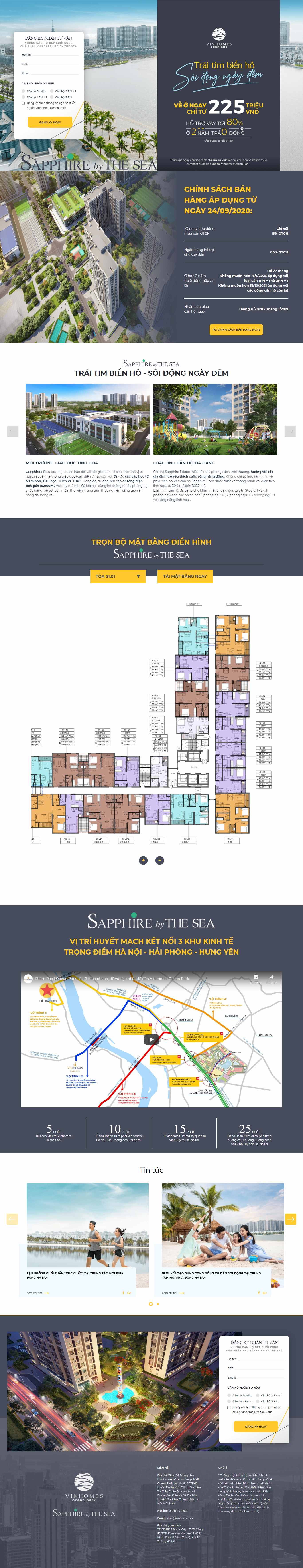 Thiết kế Website Web bán chung cư - oceanparkvinhomesvn