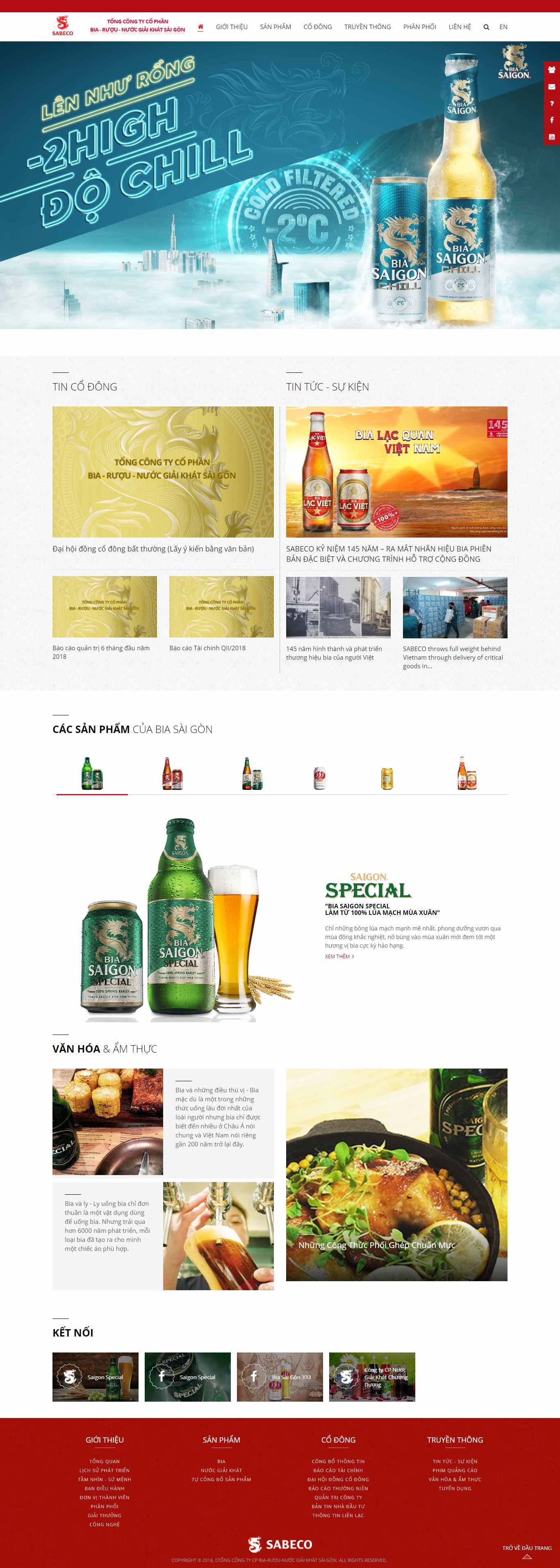 [habeco] Thiết kế Website Web công ty bia - wwwsabecocomvn