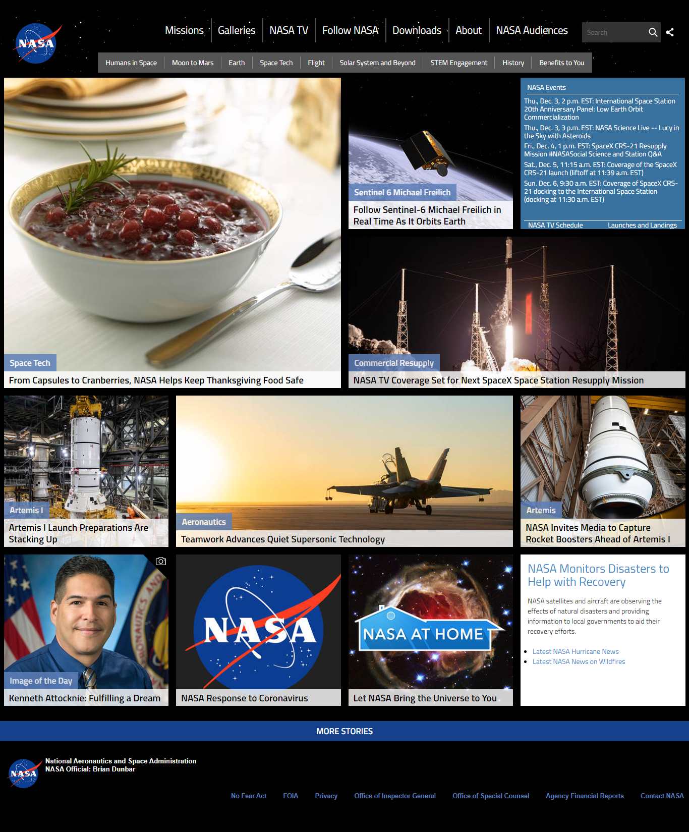 Thiết kế Website web google - wwwnasagov