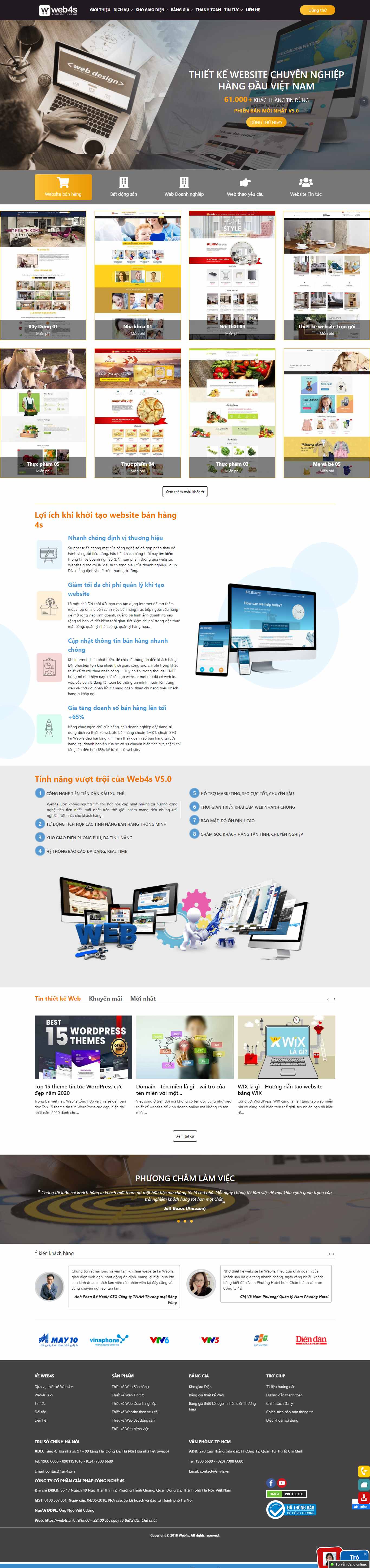 Thiết kế Website web có sẵn - web4svn