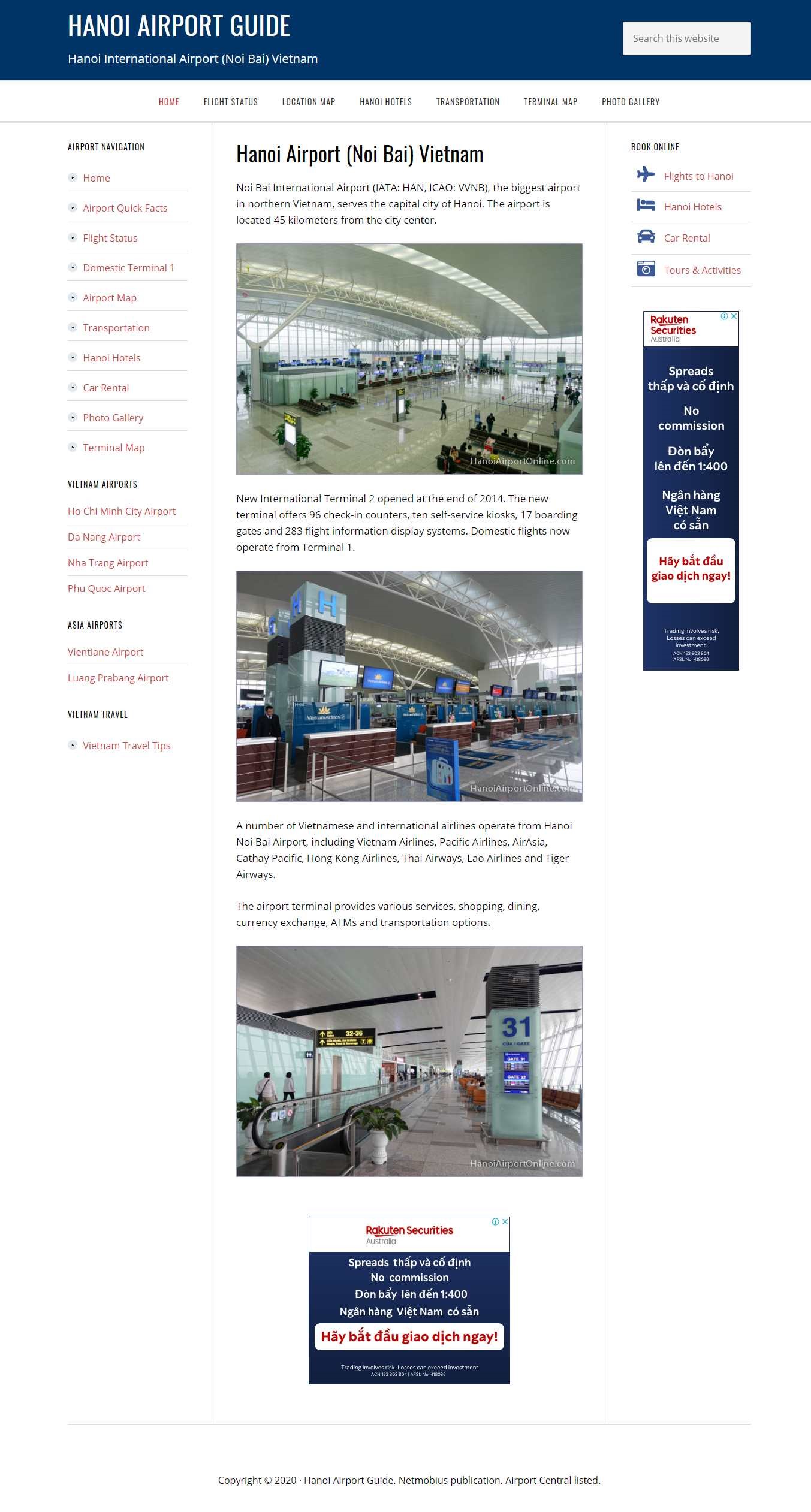 Thiết kế Website web google - wwwhanoiairportonlinecom