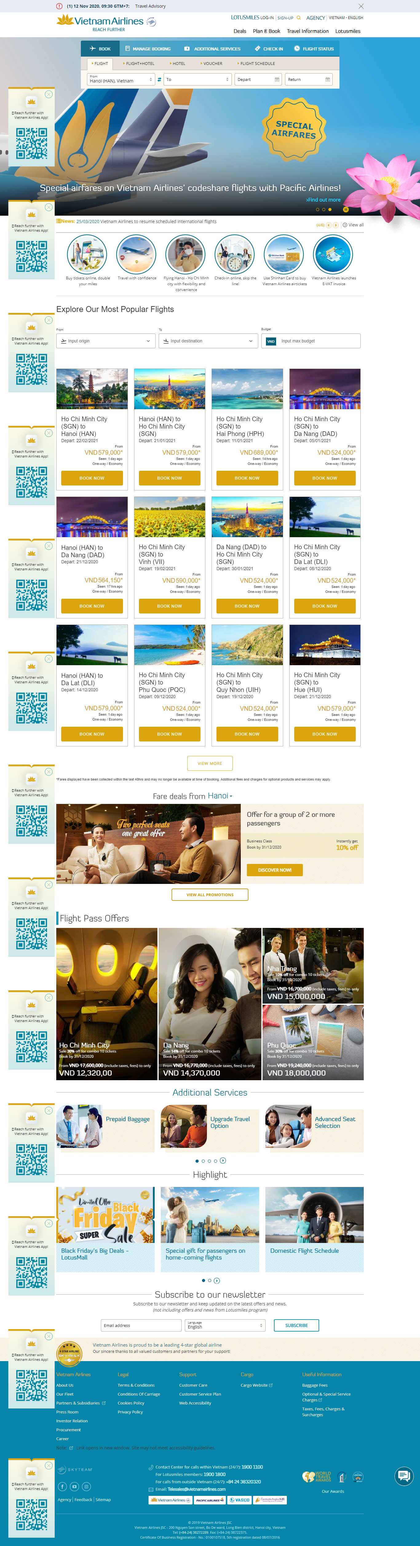 Thiết kế Website web google - wwwvietnamairlinescom