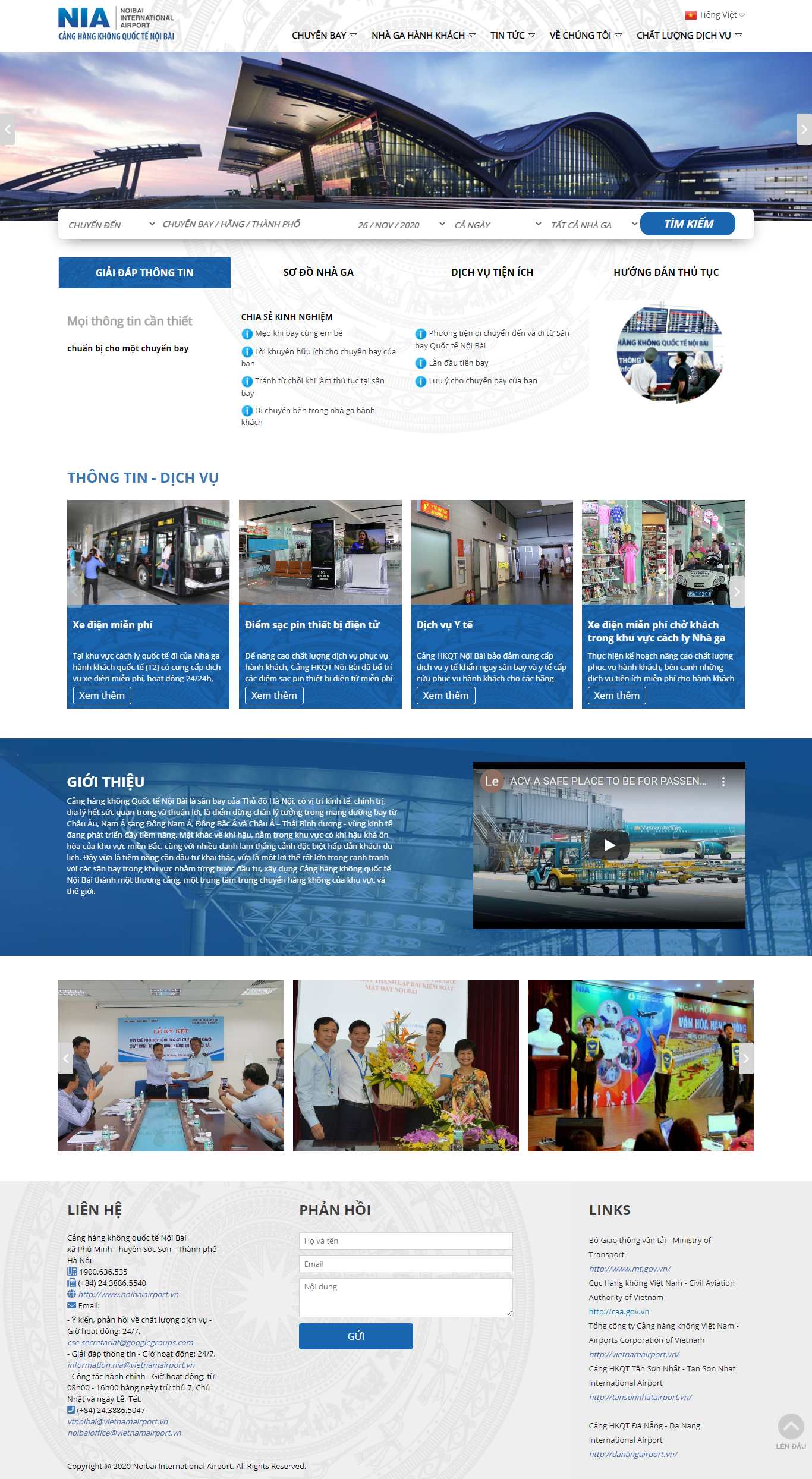 Thiết kế Website web google - noibaiairportvn