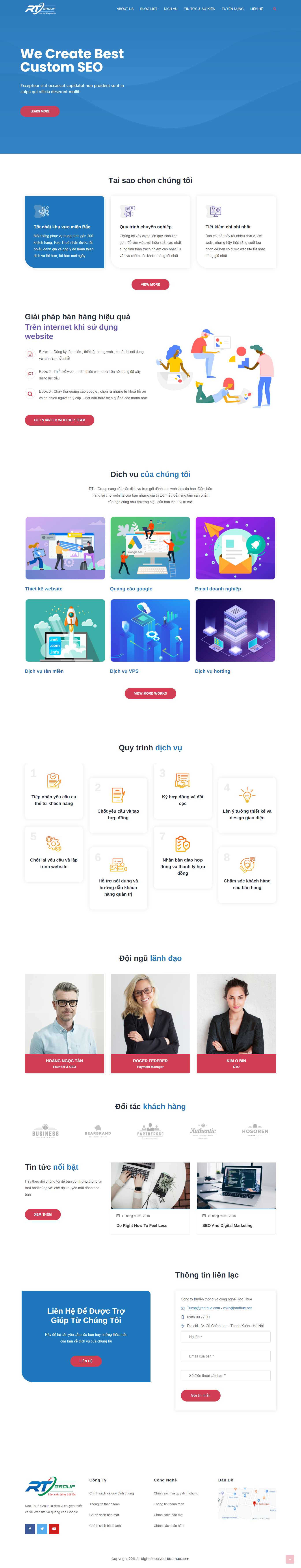 Thiết kế Website web raothue - raothuecom