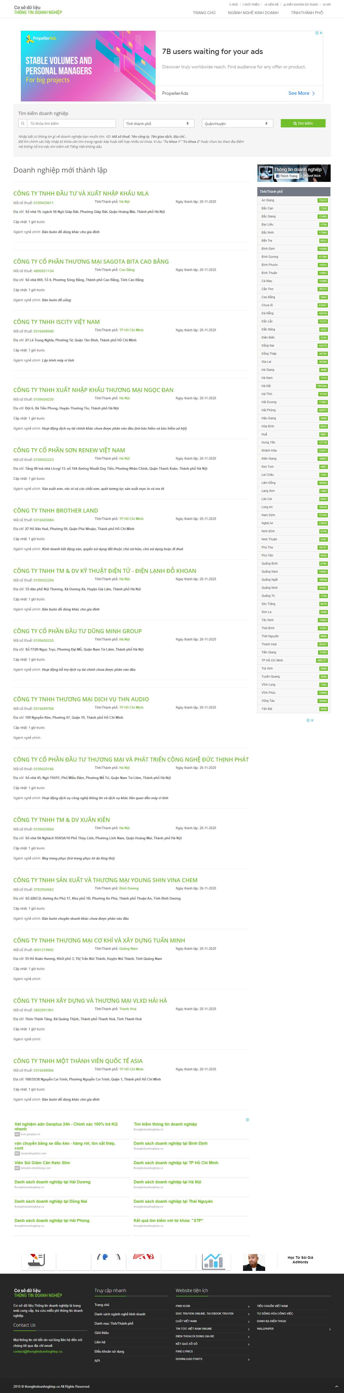 Thiết kế Website web raothue - thongtindoanhnghiepco