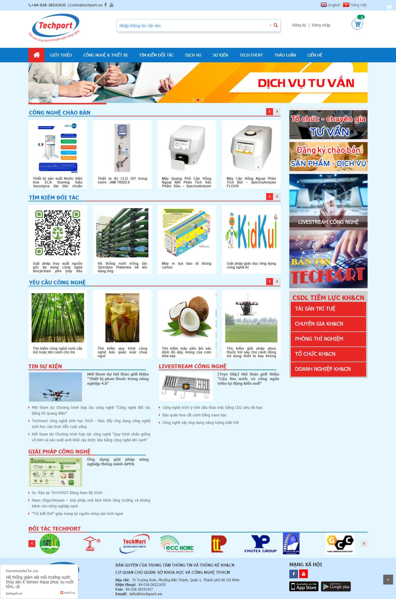 Thiết kế Website web sapo - techportvn