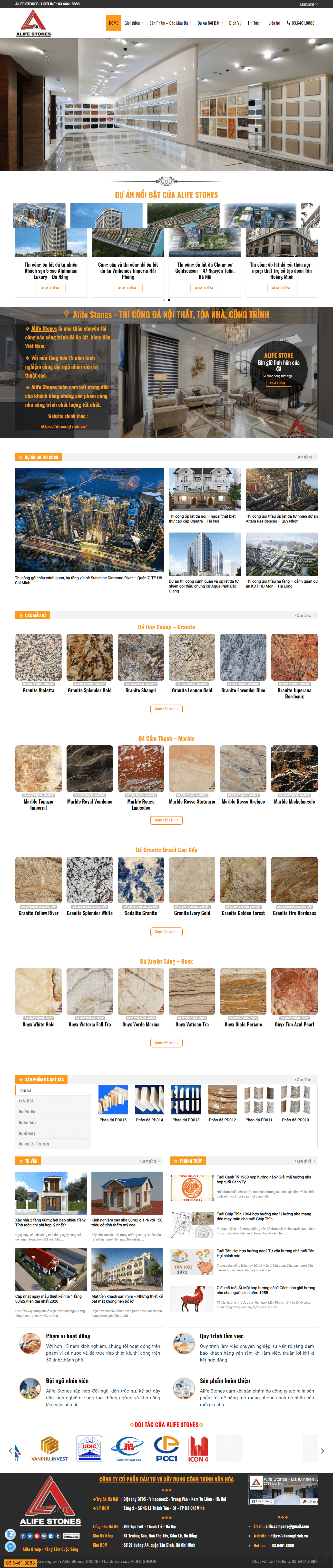 [daituanphat] Thiết kế Website Web công ty đá ốp lát - dacongtrinhvn