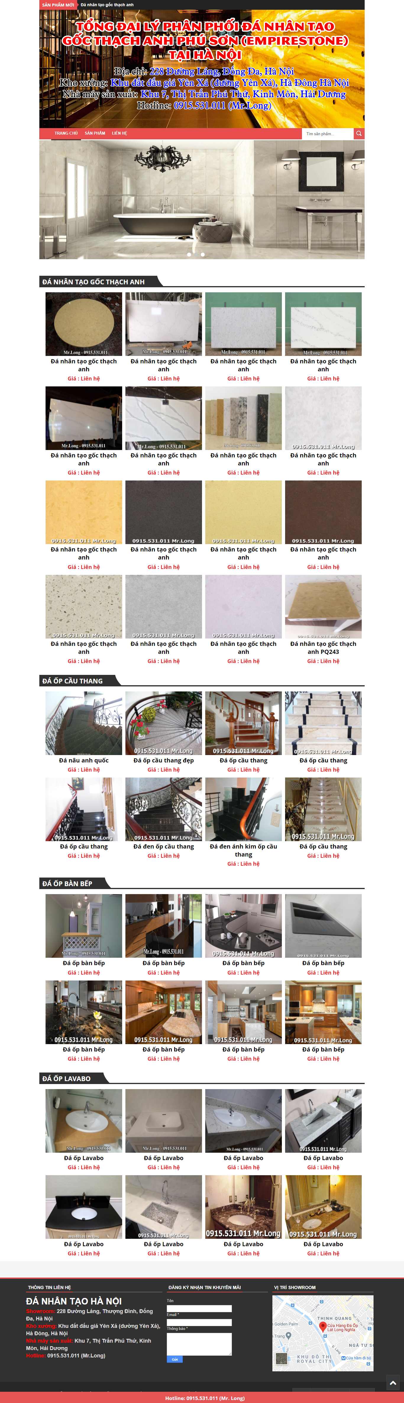[daituanphat] Thiết kế Website Web công ty đá ốp lát - wwwdanhantaohanoicom